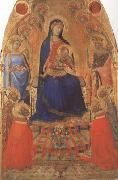 Ambrogio Lorenzetti Madonna and Child Enthroned,with Angels and Saints (mk08) painting